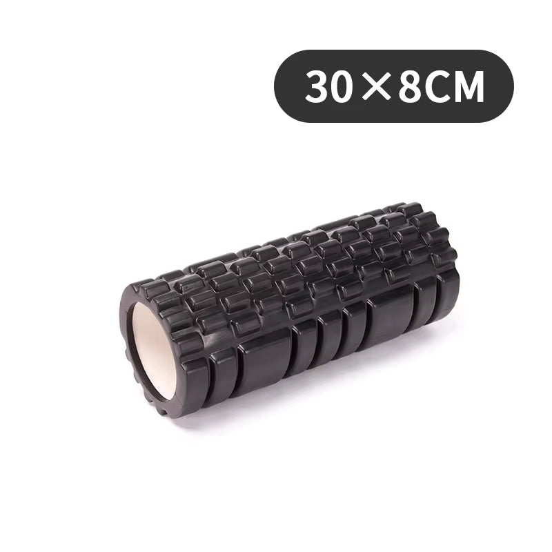 30cm Foam Roller for Yoga and Pilates - Muscle Training and Sports Massage with Grid Design for Trigger Point Therapy - Ideal for Home Gym Exercise