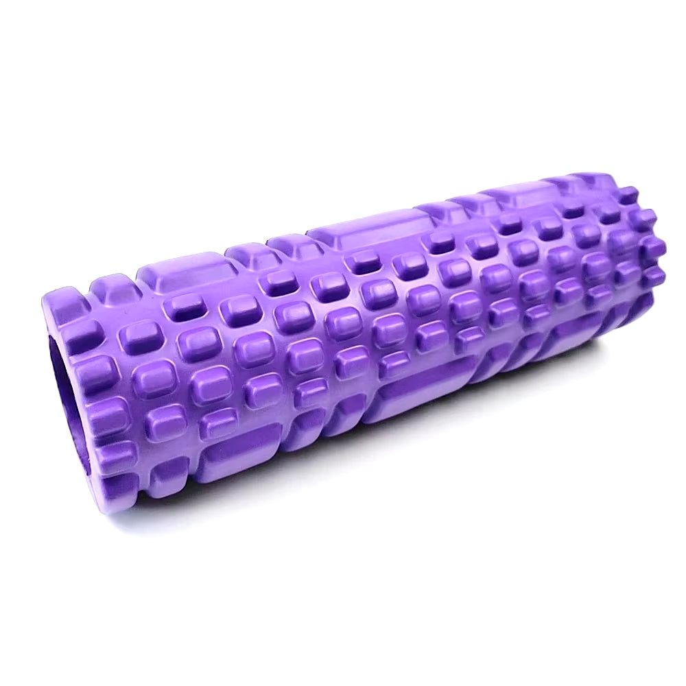 30cm Foam Roller for Yoga and Pilates - Muscle Training and Sports Massage with Grid Design for Trigger Point Therapy - Ideal for Home Gym Exercise