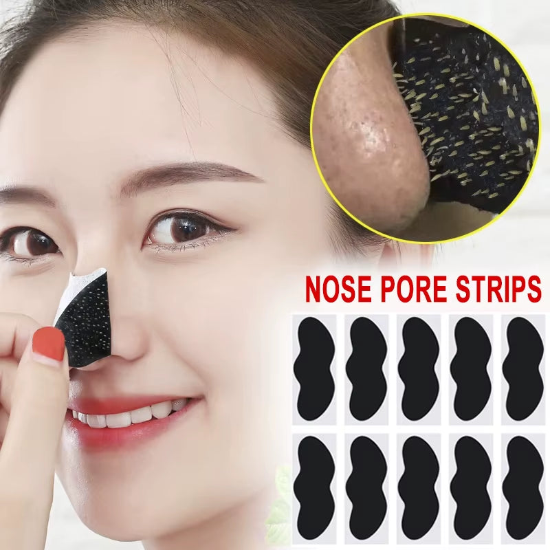 10/50/100 Pieces Facial Blackhead Removal Stickers - Effective Pore and Nose Cleansing Stickers, Gentle Deep Cleansing Care Stic