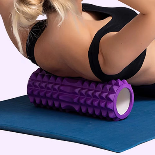 30cm Foam Roller for Yoga and Pilates - Muscle Training and Sports Massage with Grid Design for Trigger Point Therapy - Ideal for Home Gym Exercise